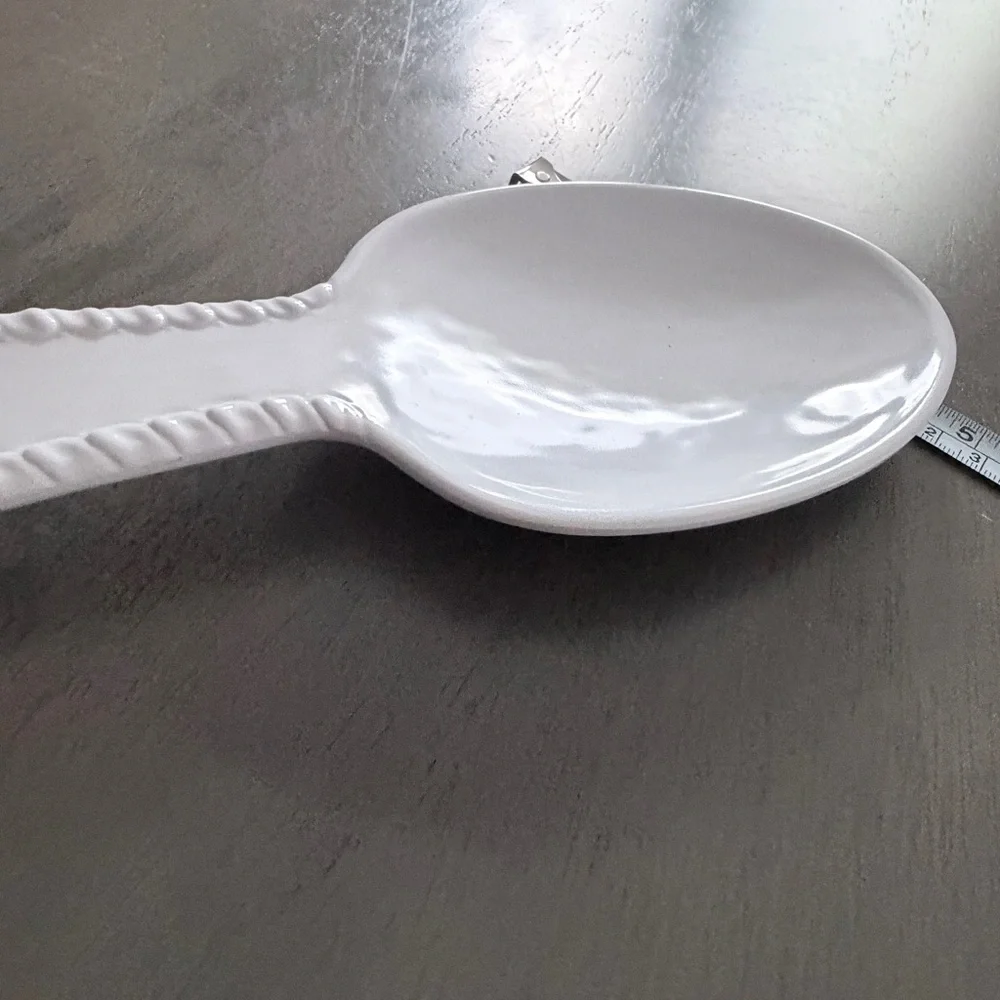 Elegant White Spoon & fork Rest/decor set